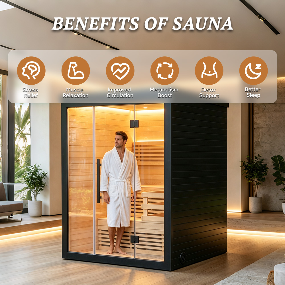 Компактная финская сауна для 1 – обзор и цена Spa Wellness Gym