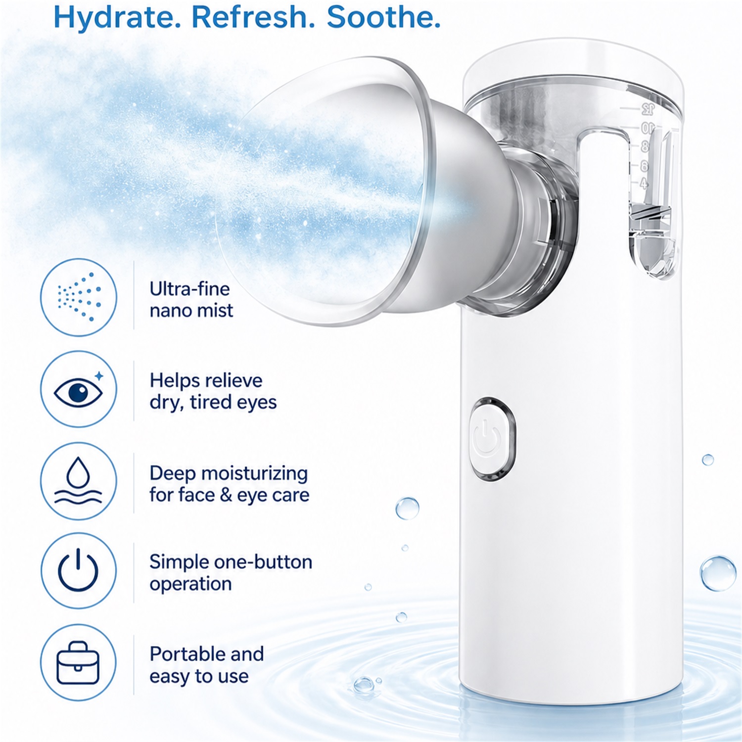 Нано-увлажнитель для глаз, неб – обзор и цена Face Steamer