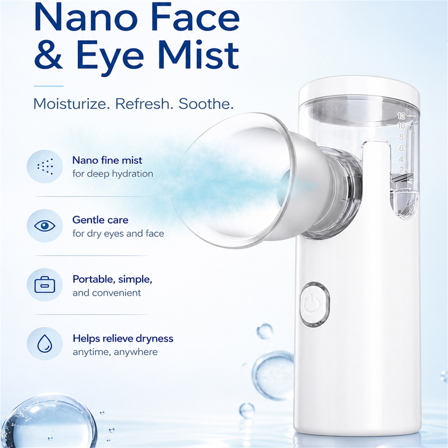 Нано-увлажнитель для глаз, неб – обзор и цена Face Steamer